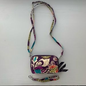 Vera Bradley All-in-One Crossbody purse wristlet